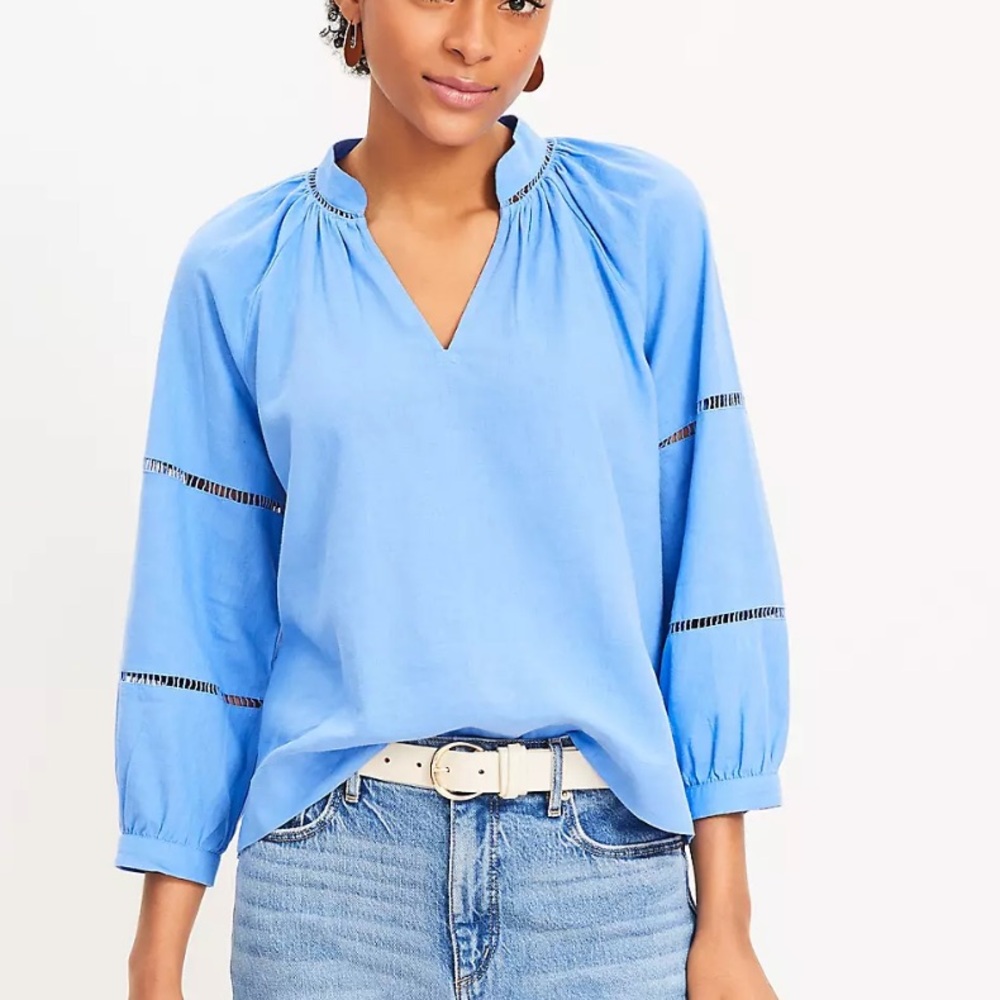 Anne Klein Linen blend top